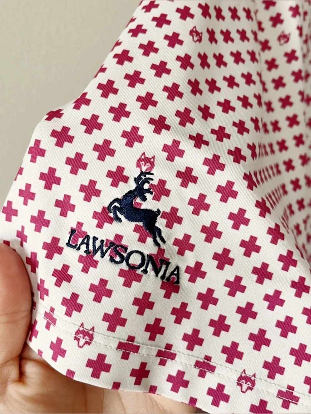 Greyson Men's Love + Loyalty Short Sleeve Polo Shirt Pink Size XXL Golf Preppy - Picture 11 of 13